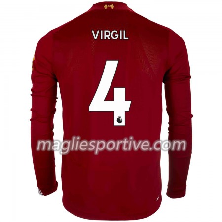 Completo Calcio Liverpool Virgil van Dijk 4 Divisa Prima 2019/2020 ML